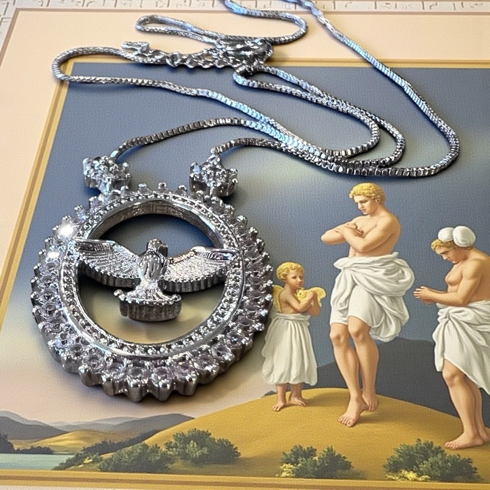 Dove Cubic Zirconia Pendant Necklace - Picture 14 of 16